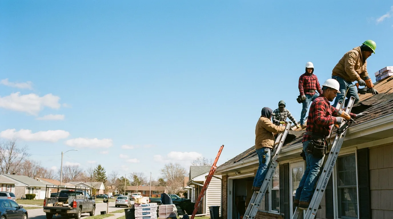 Roofing in Hooppole, IL near me